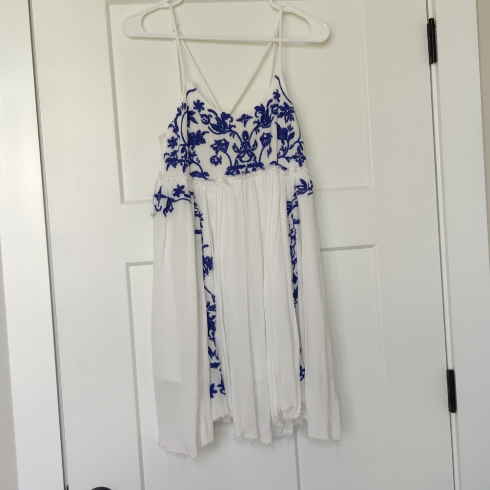White embroidered dress